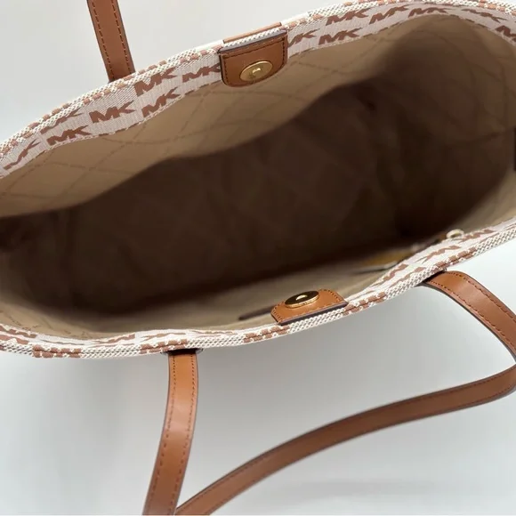 Michael Kors Vincent Large Logo Jacquard Tote Bag with Card Case NWT - Picture 10 of 15